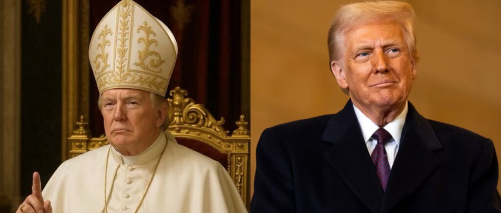 Trump Sparks Outrage After Posting AI Image of Himself as the Pope